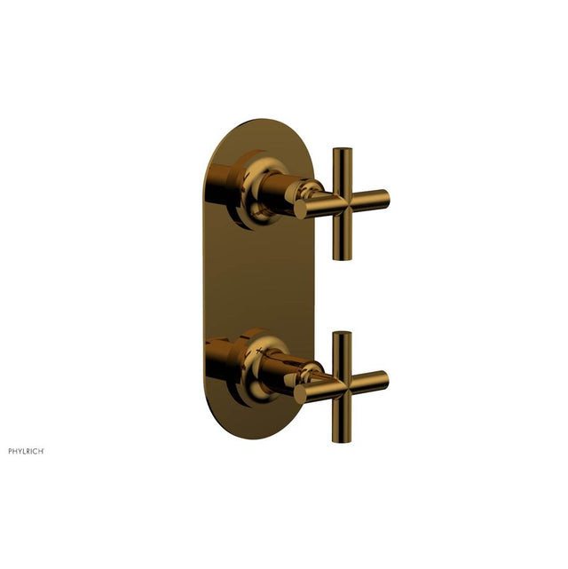 Phylrich - 2 Cross Handle Trim Kit (Ts & Bp) - French Brass