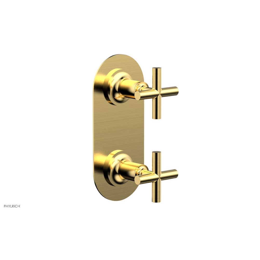 Phylrich - 2 Cross Handle Trim Kit (Ts & Bp) - Satin Gold