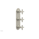 Phylrich - 3 Cross Handle 1/2 & 3/4 Ts Trim Kit - Burnished Nickel