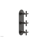 Phylrich - 3 Cross Handle 1/2 & 3/4 Ts Trim Kit - Oil Rubbed Bronze