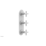 Phylrich - 3 Cross Handle 1/2 & 3/4 Ts Trim Kit - Satin White