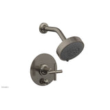 Phylrich - Pb Shower And Div Set Cross Handle Less Spt - Pewter