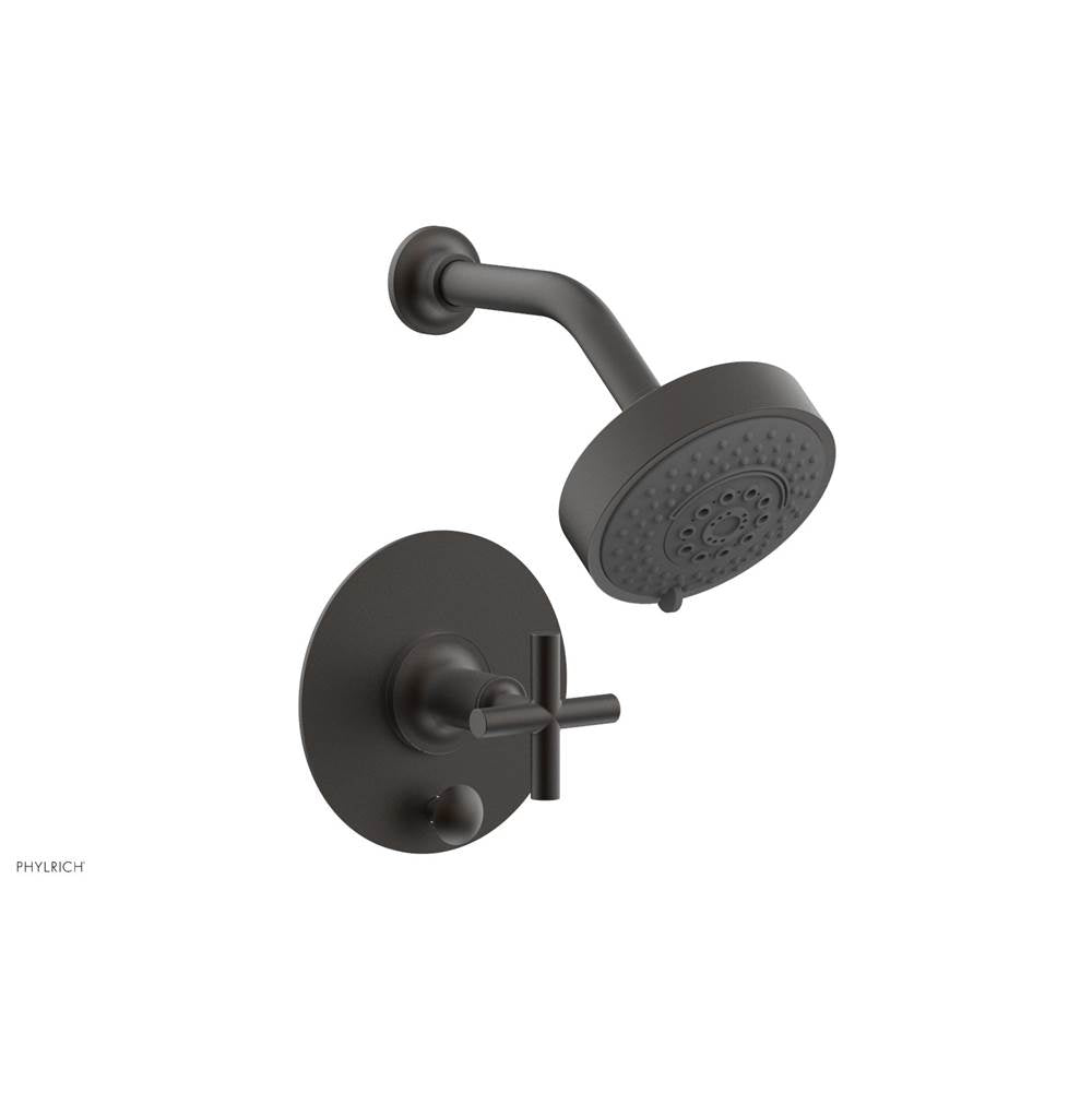 Phylrich - Pb Shower And Div Set Cross Handle Less Spt - Oil Rubbed Bronze
