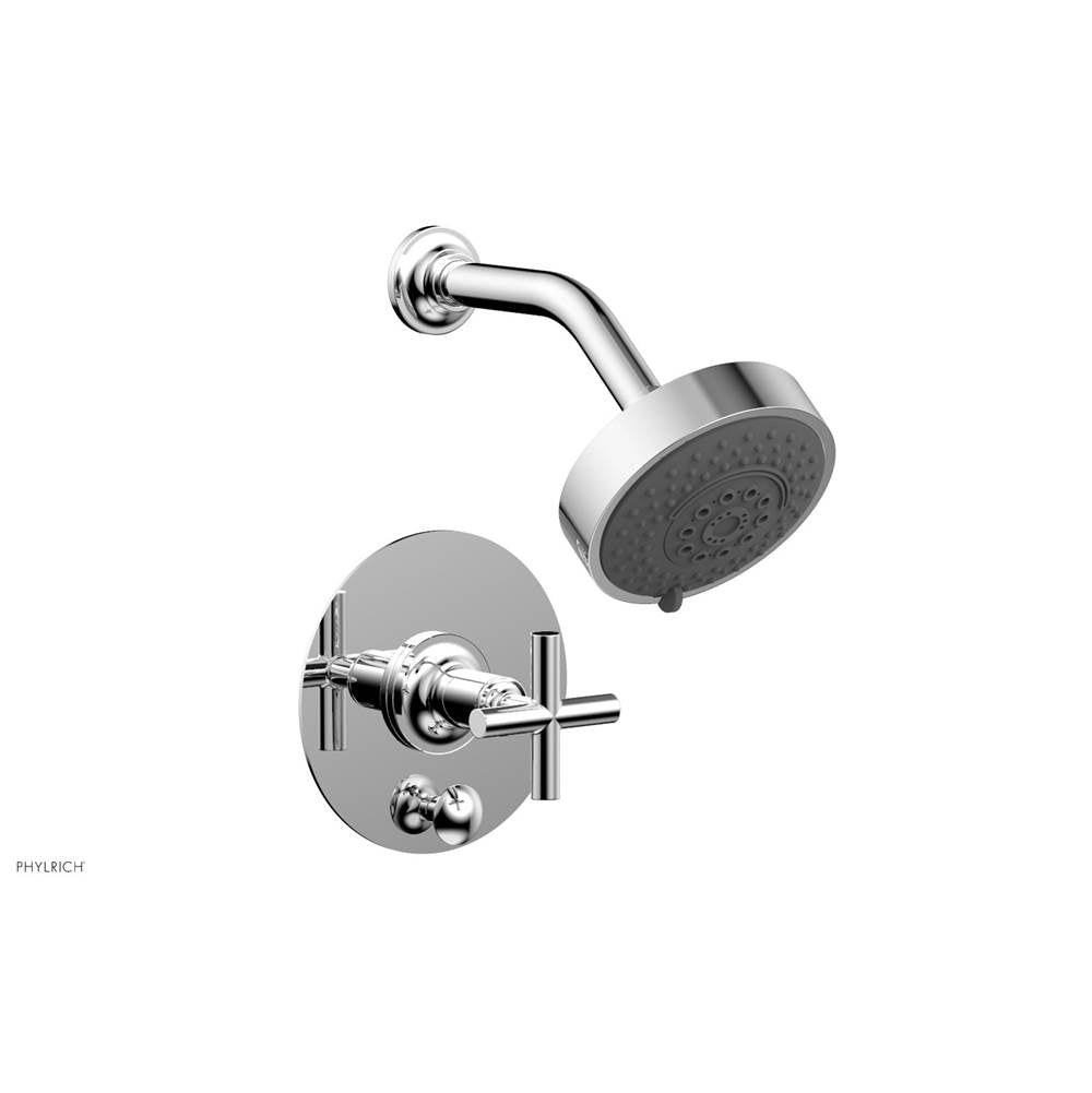 Phylrich - Pb Shower And Div Set Cross Handle Less Spt - Polished Chrome