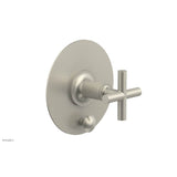 Phylrich - Pb Shower Plate W Div Set Cross Hdl Trim - Burnished Nickel