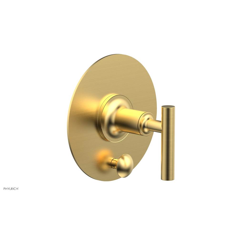 Phylrich - Pb Shower Plate W Div Set Lever Hdl Trim - Burnished Gold