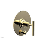 Phylrich - Pb Shower Plate W Div Set Lever Hdl Trim - Polished Brass Uncoated