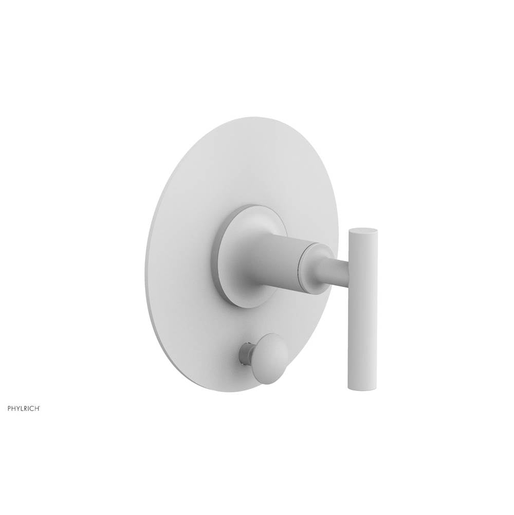 Phylrich - Pb Shower Plate W Div Set Lever Hdl Trim - Satin White