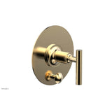 Phylrich - Pb Shower Plate W Div Set Lever Hdl Trim - Satin Brass