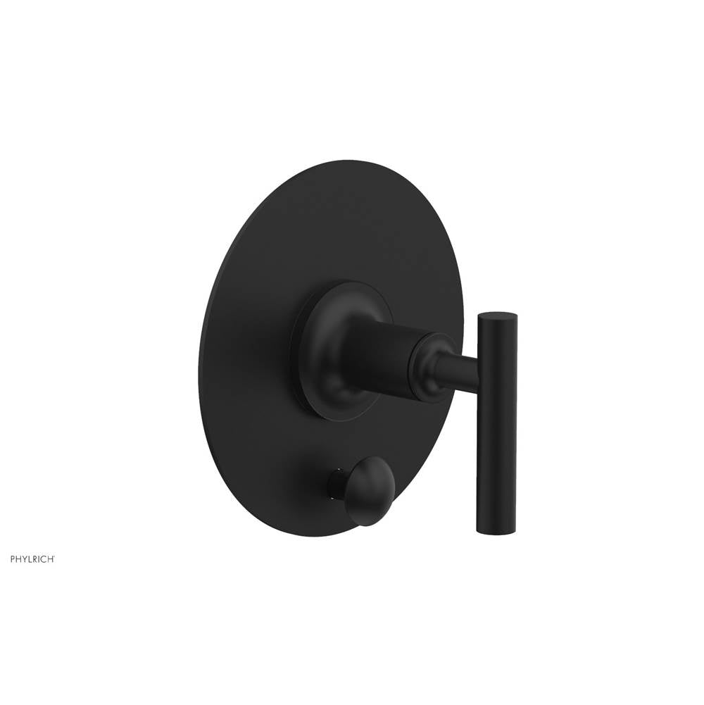 Phylrich - Pb Shower Plate W Div Set Lever Hdl Trim - Matte Black