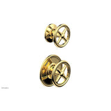 Phylrich - Ts Vlv Trim Works  Div, Cross Hdl Engraved - Polished Gold