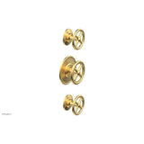 Phylrich - 1/2'' And 3/4''  Works Therm Shwr To, Cross Handle - Burnished Gold