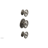 Phylrich - 1/2'' And 3/4''  Works Therm Shwr To, Cross Handle - Pewter