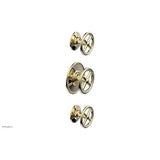 Phylrich - 1/2'' And 3/4''  Works Therm Shwr To, Cross Handle - Polished Brass Uncoated