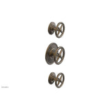Phylrich - 1/2'' And 3/4''  Works Therm Shwr To, Cross Handle - Old English Brass