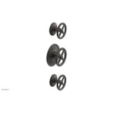 Phylrich - 1/2'' And 3/4''  Works Therm Shwr To, Cross Handle - Old Rubbed Bronze
