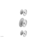 Phylrich - 1/2'' And 3/4''  Works Therm Shwr To, Cross Handle - Satin White