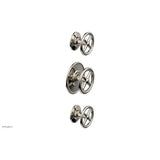 Phylrich - 1/2'' And 3/4''  Works Therm Shwr To, Cross Handle - Polished Nickel