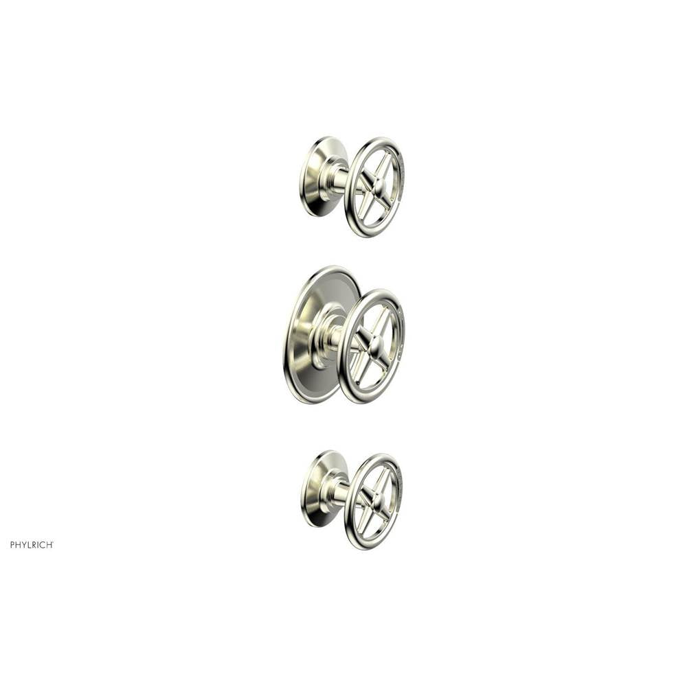 Phylrich - 1/2'' And 3/4''  Works Therm Shwr To, Cross Handle - Satin Nickel