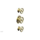 Phylrich - 1/2'' And 3/4''  Works Therm Shwr To, Cross Handle - Polished Brass