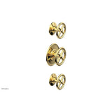 Phylrich - 1/2'' And 3/4''  Works Therm Shwr To, Cross Handle - Polished Gold