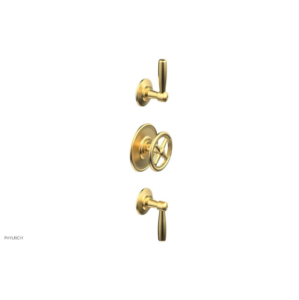 Phylrich - 1/2'' And 3/4'' Works Therm Shwr To, Lever Handle - Burnished Gold