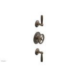 Phylrich - 1/2'' And 3/4'' Works Therm Shwr To, Lever Handle - Old English Brass