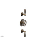 Phylrich - 1/2'' And 3/4'' Works Therm Shwr To, Lever Handle - Antique Brass