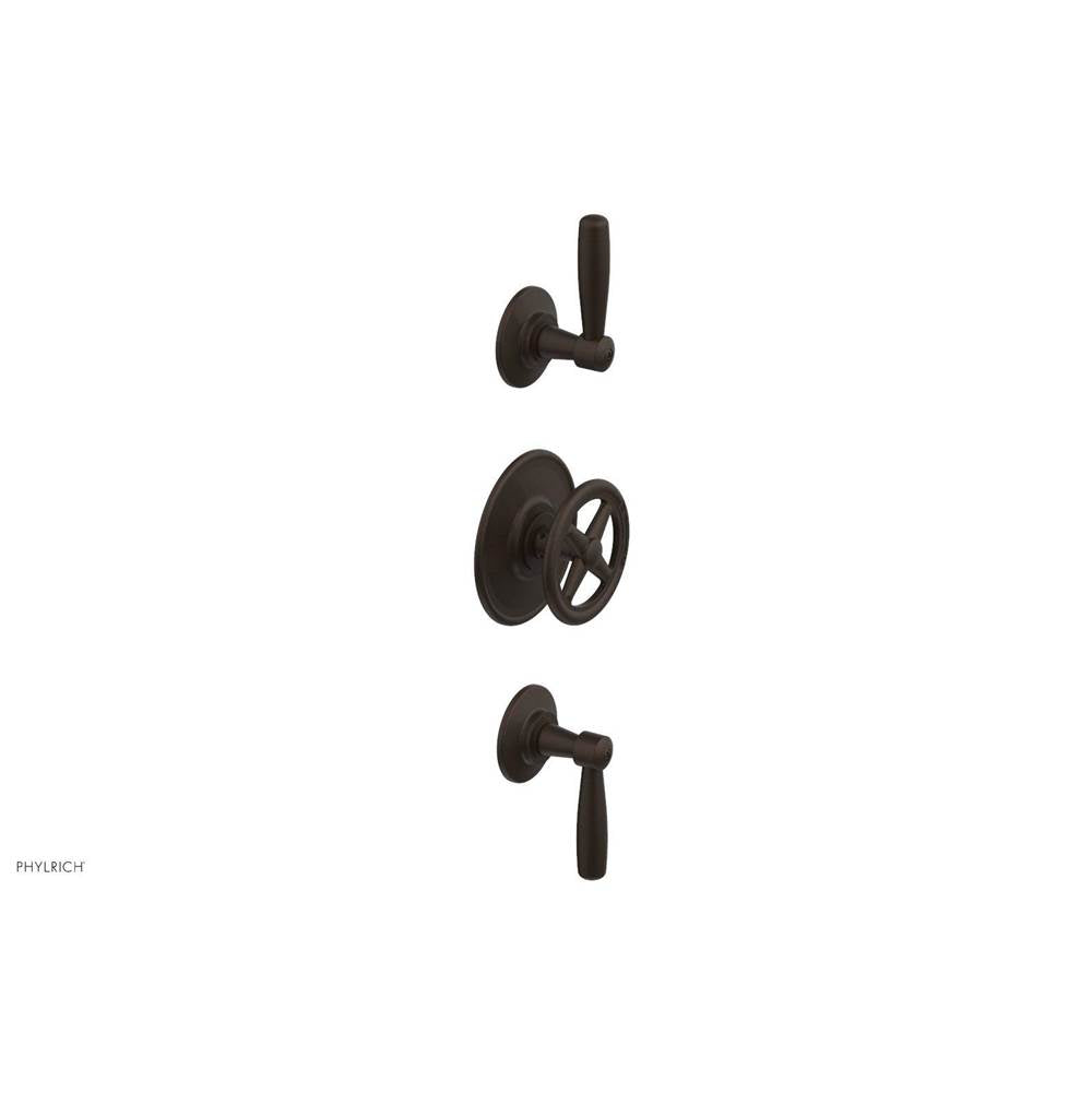 Phylrich - 1/2'' And 3/4'' Works Therm Shwr To, Lever Handle - Antique Bronze