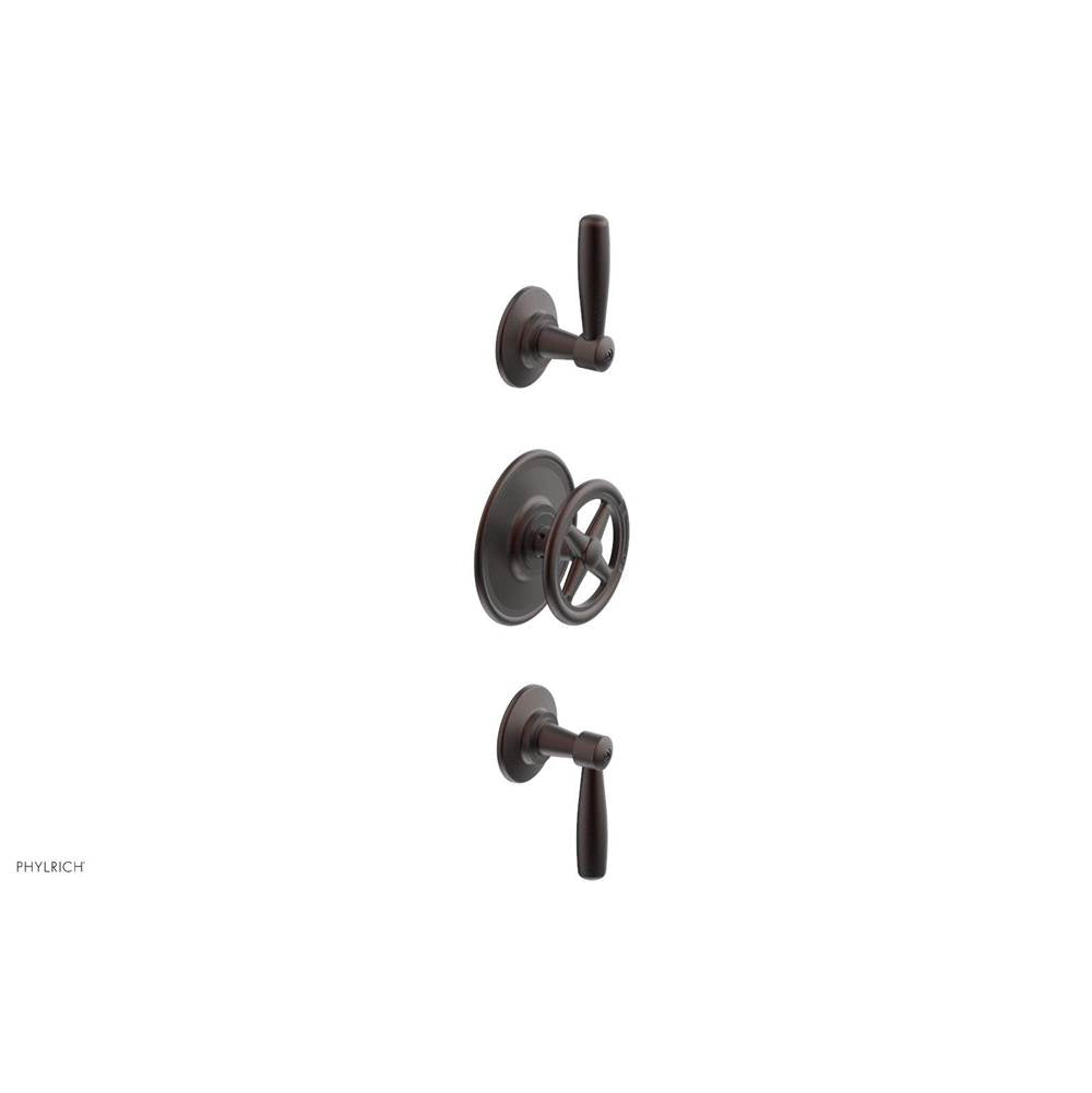 Phylrich - 1/2'' And 3/4'' Works Therm Shwr To, Lever Handle - Weathered Copper