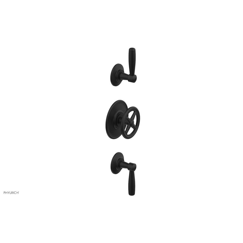 Phylrich - 1/2'' And 3/4'' Works Therm Shwr To, Lever Handle - Matte Black