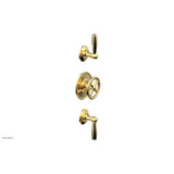 Phylrich - 1/2'' And 3/4'' Works Therm Shwr To, Lever Handle - Satin Gold