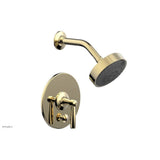 Phylrich - Pb  Works  Shwr And Div Set, Lever Handle - Polished Brass Uncoated