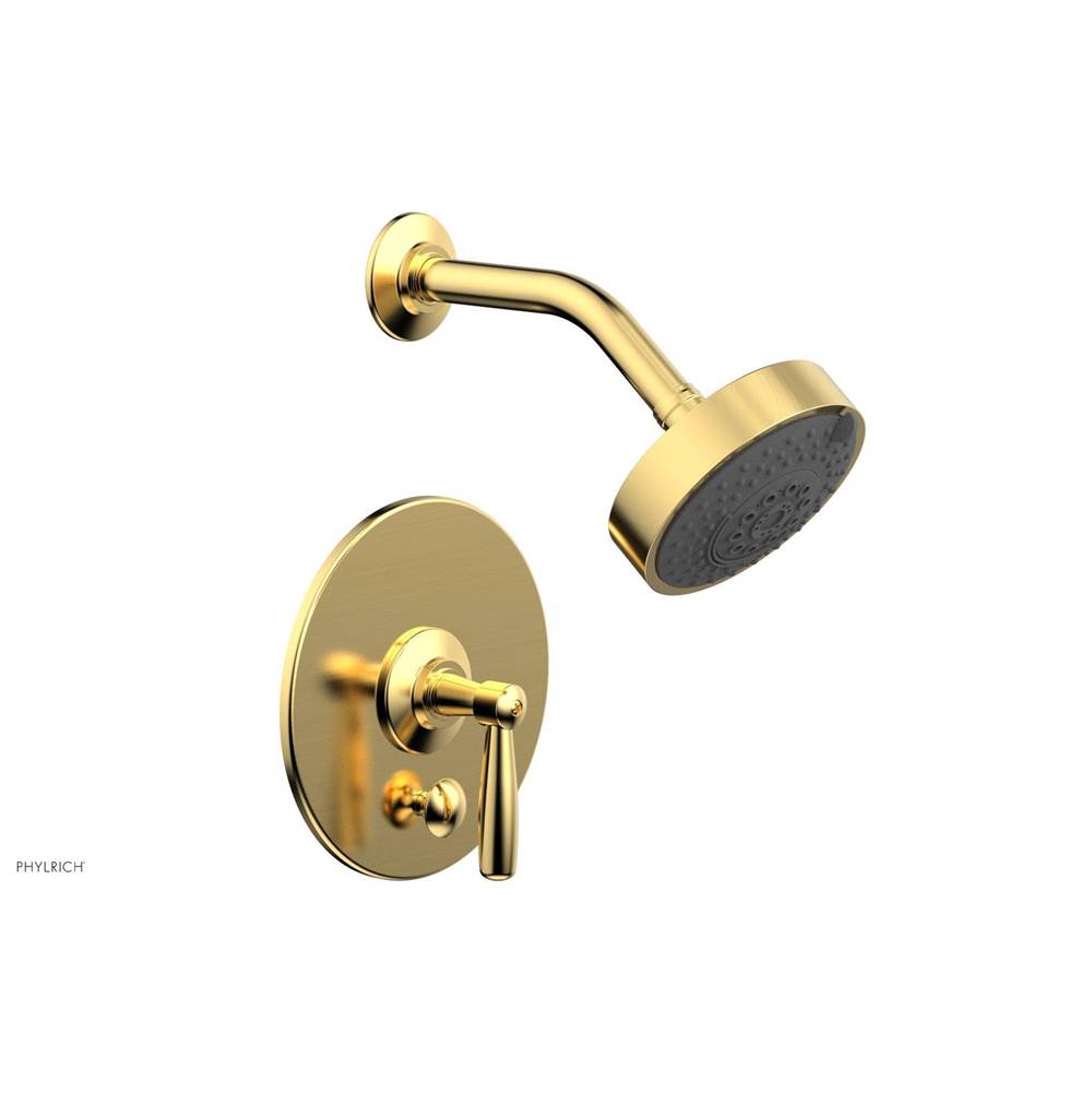 Phylrich - Pb  Works  Shwr And Div Set, Lever Handle - Satin Gold