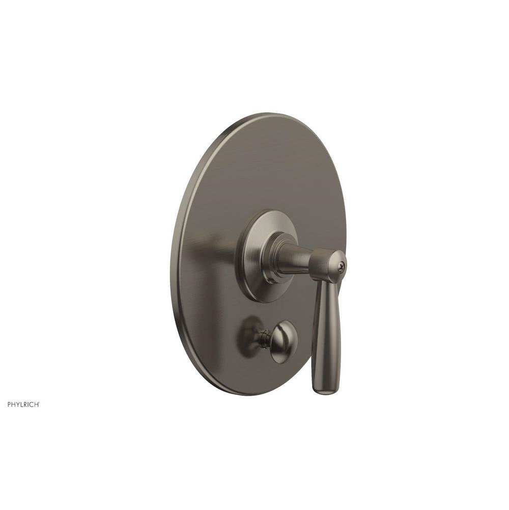 Phylrich - Pb  Works  Shwr Plate W/Div, Lever Handle - Pewter