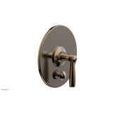 Phylrich - Pb  Works  Shwr Plate W/Div, Lever Handle - Antique Brass