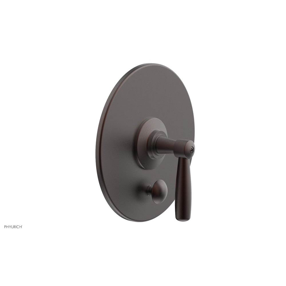 Phylrich - Pb  Works  Shwr Plate W/Div, Lever Handle - Weathered Copper