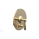 Phylrich - Pb  Works  Shwr Plate W/Div, Lever Handle - Satin Brass