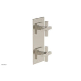 Phylrich - CROI - Thermostatic Valve with Volume Control or Diverter - Cross Handles - Polished Nickel