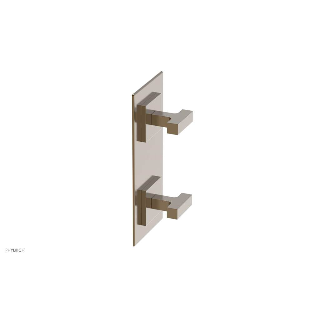 Phylrich - CROI - Thermostatic Valve with Volume Control or Diverter - Lever Handles - Antique Brass