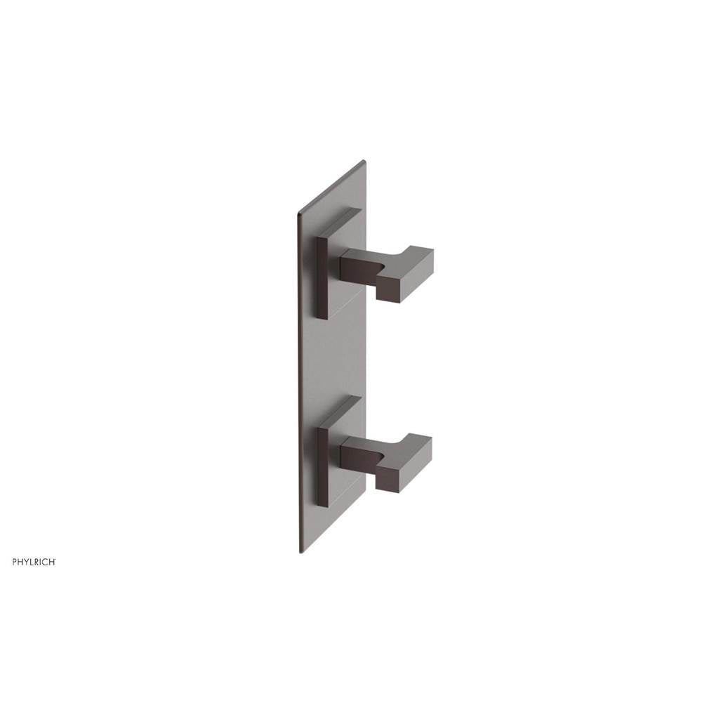 Phylrich - CROI - Thermostatic Valve with Volume Control or Diverter - Lever Handles - Weathered Copper