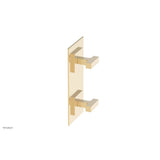 Phylrich - CROI - Thermostatic Valve with Volume Control or Diverter - Lever Handles - Satin Brass