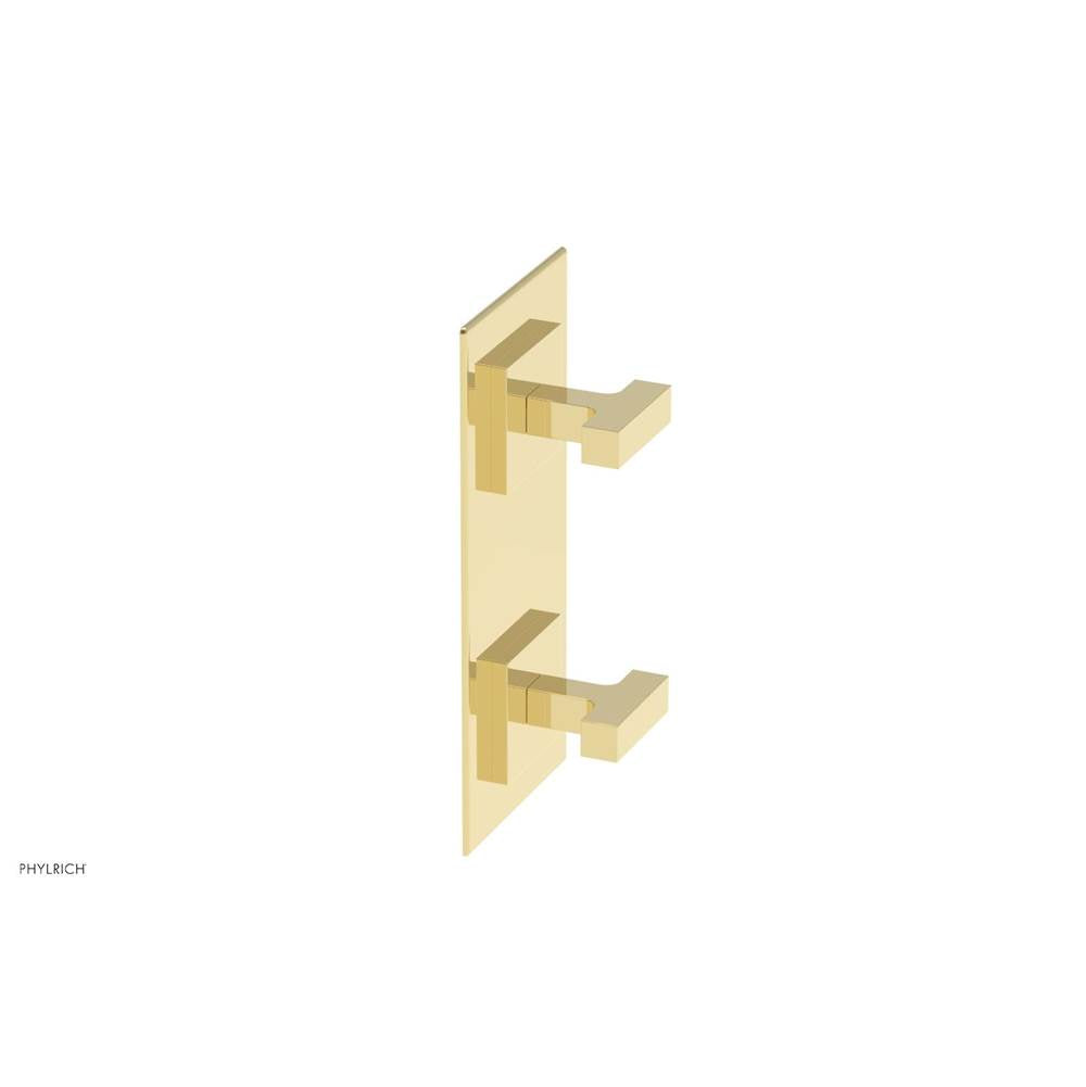 Phylrich - CROI - Thermostatic Valve with Volume Control or Diverter - Lever Handles - Polished Brass