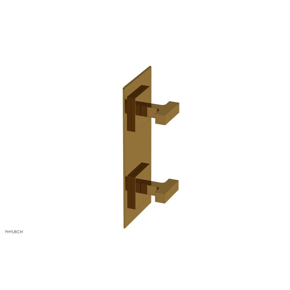 Phylrich - CROI - Thermostatic Valve with Volume Control or Diverter - Lever Handles - French Brass
