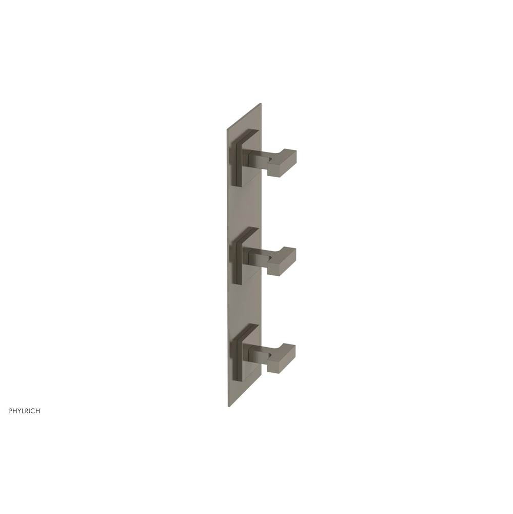 Phylrich - CROI - Thermostatic Valve with Two Volume Control - Lever Handles - Pewter
