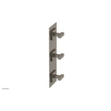 Phylrich - CROI - Thermostatic Valve with Two Volume Control - Lever Handles - Pewter