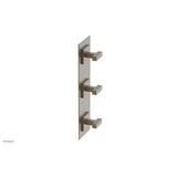 Phylrich - CROI - Thermostatic Valve with Two Volume Control - Lever Handles - Old English Brass