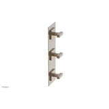 Phylrich - CROI - Thermostatic Valve with Two Volume Control - Lever Handles - Antique Brass