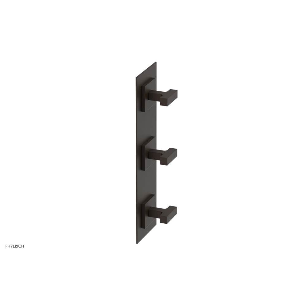 Phylrich - CROI - Thermostatic Valve with Two Volume Control - Lever Handles - Antique Bronze