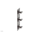 Phylrich - CROI - Thermostatic Valve with Two Volume Control - Lever Handles - Weathered Copper